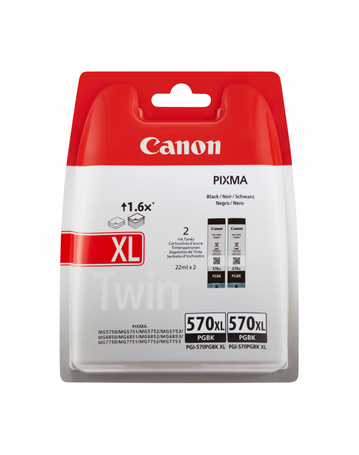 Canon Tusz PGI-570XL BK TWIN BL SEC 0318C007 główny