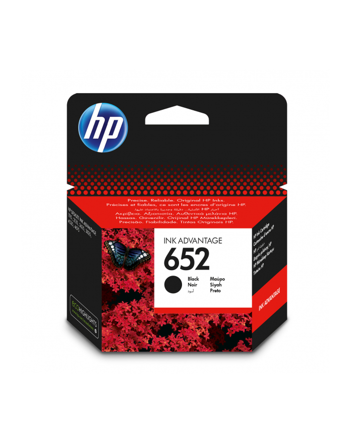 HP Tusz nr 652 Black F6V25AE główny