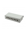 LOGILINK- Patchpanel kat. 6A, 8-portowy, ekranowany STP, szary - nr 6