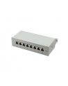 LOGILINK- Patchpanel kat. 6A, 8-portowy, ekranowany STP, szary - nr 7