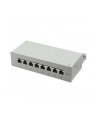 LOGILINK- Patchpanel kat. 6A, 8-portowy, ekranowany STP, szary - nr 8