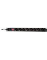 LOGILINK- 19'' PDU 1U 8 Germany Socket with ON/OFF Switch - nr 19