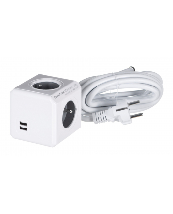 Allocacoc PowerCube USB Extended 3m 2404 Grey