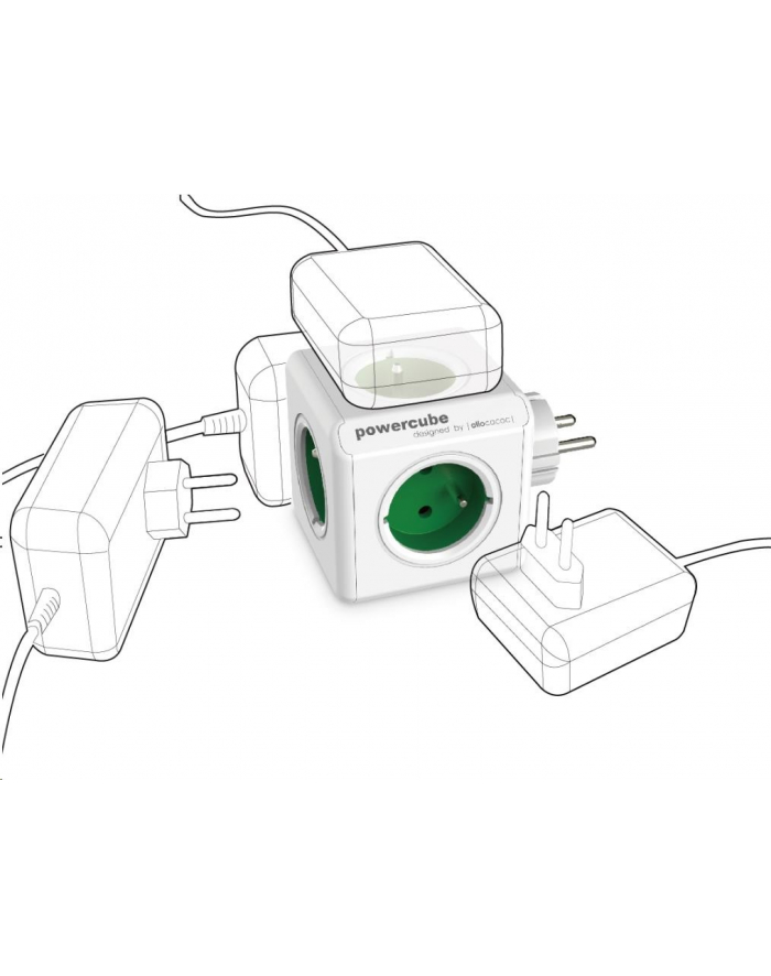 Allocacoc PowerCube Original 2100 Green główny