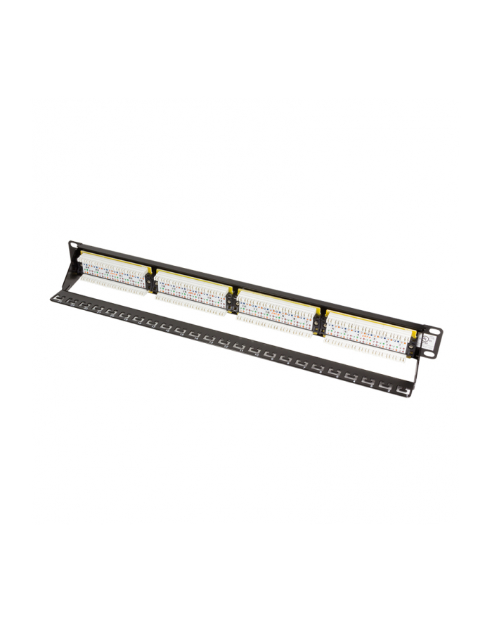 LOGILINK- Patchpanel 19'' kat. 6, 24-portowy, UTP, czarny główny