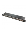 LOGILINK- Patchpanel 19'' kat. 6, 24-portowy, ekranowany STP, czarny - nr 11