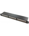 LOGILINK- Patchpanel 19'' kat. 6, 24-portowy, ekranowany STP, czarny - nr 13