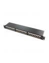 LOGILINK- Patchpanel 19'' kat. 6, 24-portowy, ekranowany STP, czarny - nr 1