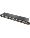 LOGILINK- Patchpanel 19'' kat. 6A, 24-portowy, ekranowany STP, szary - nr 5