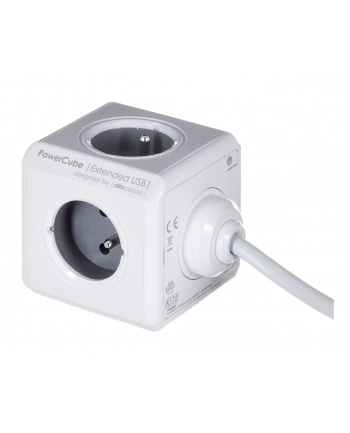 Allocacoc PowerCube USB Extended 3m 2404 Grey