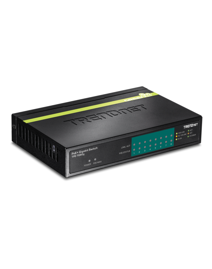 TRENDnet 8-port GREENnet Gigabit PoE Switch główny