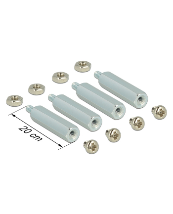 Delock Dystanse metalowe RASPBERRY PI do kart rozszerzeń (4szt) +śruby +nakrętki nr 2