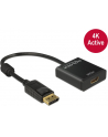 Delock Adapter Displayport 1.2 męski > HDMI żeński 4K aktywne czarny - nr 14