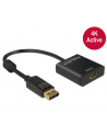 Delock Adapter Displayport 1.2 męski > HDMI żeński 4K aktywne czarny - nr 3