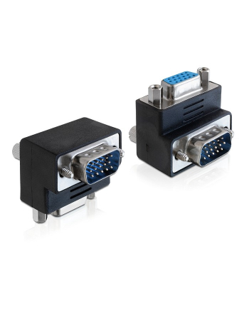 Delock adapter VGA(F)-> VGA(M) kątowy 270°