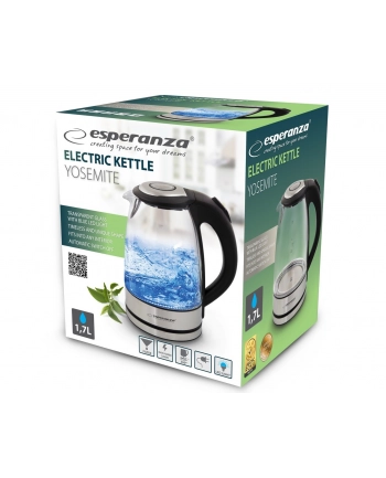 ESPERANZA CZAJNIK SZKLANY YOSEMITE 1.7L CZARNY EKK012 nr 2
