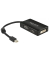 Delock Adapter mini Displayport 1.1 > VGA/HDMI/DVI pasywne 16cm czarny - nr 11