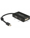 Delock Adapter mini Displayport 1.1 > VGA/HDMI/DVI pasywne 16cm czarny - nr 25