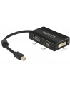 Delock Adapter mini Displayport 1.1 > VGA/HDMI/DVI pasywne 16cm czarny - nr 2