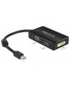 Delock Adapter mini Displayport 1.1 > VGA/HDMI/DVI pasywne 16cm czarny - nr 4