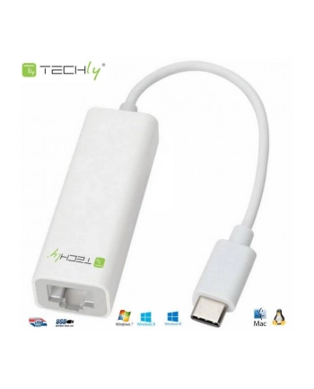 Techly Adapter USB C 3.1 na Gigabit Ethernet RJ45 nr 2