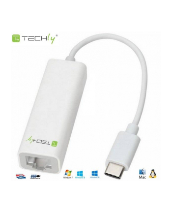 Techly Adapter USB C 3.1 na Gigabit Ethernet RJ45