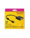 Adapter Delock displayport 1.2 MINI->DVI4K (F)(24+5) na kablu 20CM - nr 199