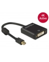 Adapter Delock displayport 1.2 MINI->DVI4K (F)(24+5) na kablu 20CM - nr 1