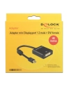Adapter Delock displayport 1.2 MINI->DVI4K (F)(24+5) na kablu 20CM - nr 212