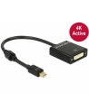 Adapter Delock displayport 1.2 MINI->DVI4K (F)(24+5) na kablu 20CM - nr 77