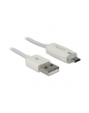 KABEL USB MICRO AM-MBM5P 2.0+WSKAŹNIK ŁADOWANIA LED 1M WHITE DELOCK - nr 11