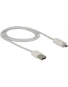 KABEL USB MICRO AM-MBM5P 2.0+WSKAŹNIK ŁADOWANIA LED 1M WHITE DELOCK - nr 13
