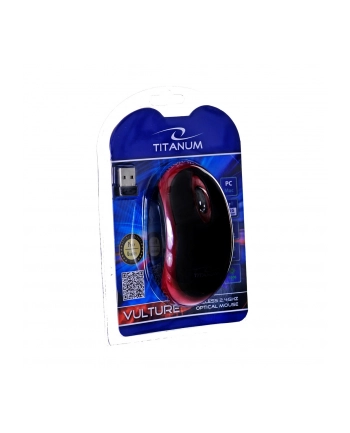 Mysz bezprzewodowa Titanum 3D opt. 2.4 GHz ''Vulture'' cz/czer