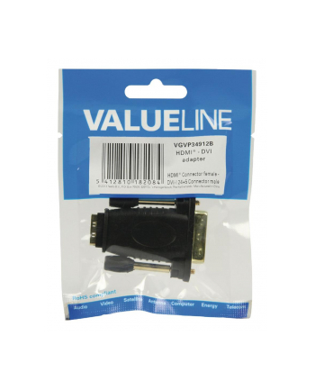 Valueline DVI - HDMI™ adapter DVI male - HDMI™ input  black