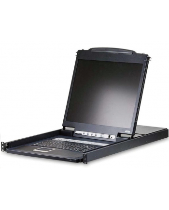 ATEN KVM 8 port LCD 19'' + keyboard + touchpad PS/2 or USB, 1U 19'' Rack