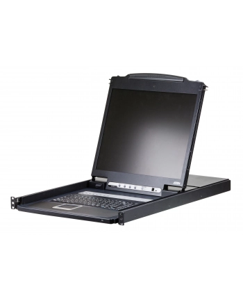 ATEN KVM 8 port LCD 19'' + keyboard + touchpad PS/2 or USB, 1U 19'' Rack nr 1
