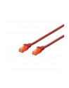 Kabel Digitus patch cord UTP, CAT.6, czerwony, 0,5m, 15 LGW - nr 10