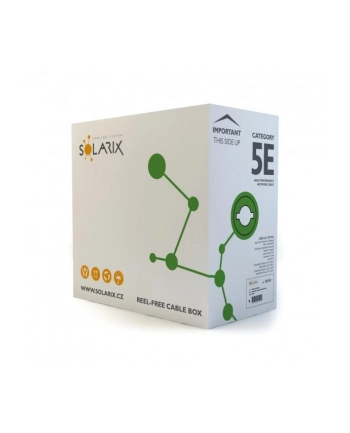 Solarix kabel instalacyjny CAT5e UTP PVC drut 500m/box