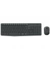 Logitech klawiatura + mysz bezprzewodowa MK235, Szare, US - nr 6