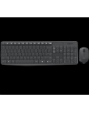 Logitech klawiatura + mysz bezprzewodowa MK235, Szare, US - nr 11