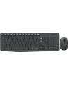 Logitech klawiatura + mysz bezprzewodowa MK235, Szare, US - nr 19