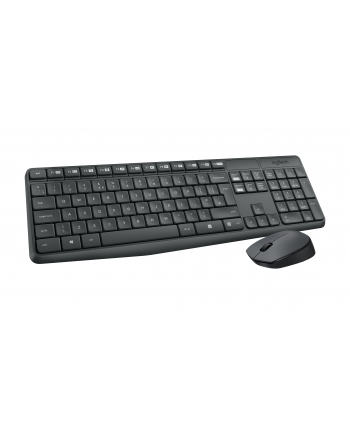 Logitech klawiatura + mysz bezprzewodowa MK235, Szare, US