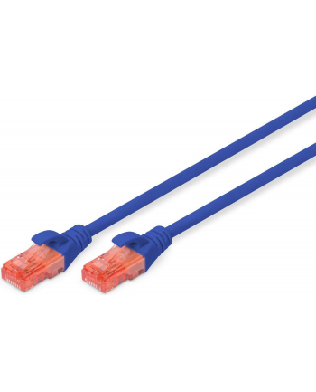 Kabel Digitus patch cord UTP, CAT.6, niebieski, 0,5m, 15 LGW