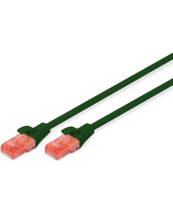 Kabel Digitus patch cord UTP, CAT.6, zielony, 0,5m, 15 LGW