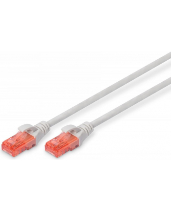 Kabel Digitus patch cord UTP, CAT.6, szary, 3,0m, 15 LGW
