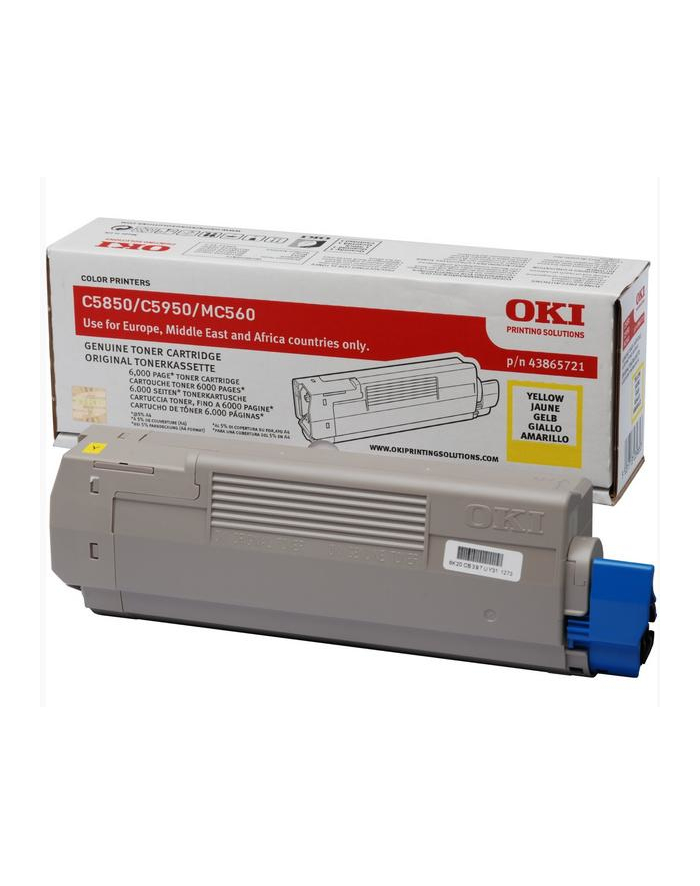 Toner C5850/5950 Yellow (6k) główny