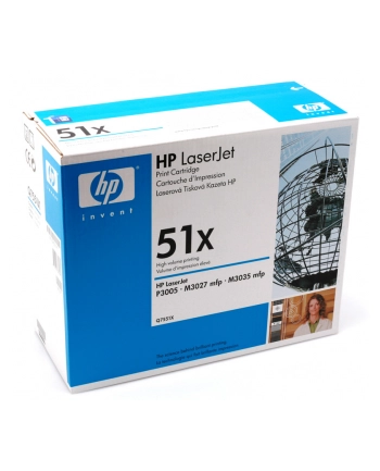 Toner HP 51x P3005 Bk Q7551X 13k  M3027/M3035 (oryginał HP) nr 2