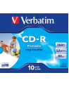 CD-R Verbatim 52x 700MB  (Jewel Case 10) WIDE PRINTABLE - nr 1