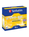 Płytki DVD+RW Verbatim 4x 4.7GB (Jewel case 5) MATT SILVER - nr 9