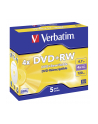 Płytki DVD+RW Verbatim 4x 4.7GB (Jewel case 5) MATT SILVER - nr 15